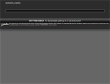Tablet Screenshot of oown.com